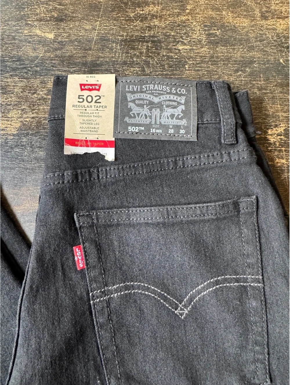 Youth boys Cotton denim jeans, Levi's 502Regular Taper(0150)